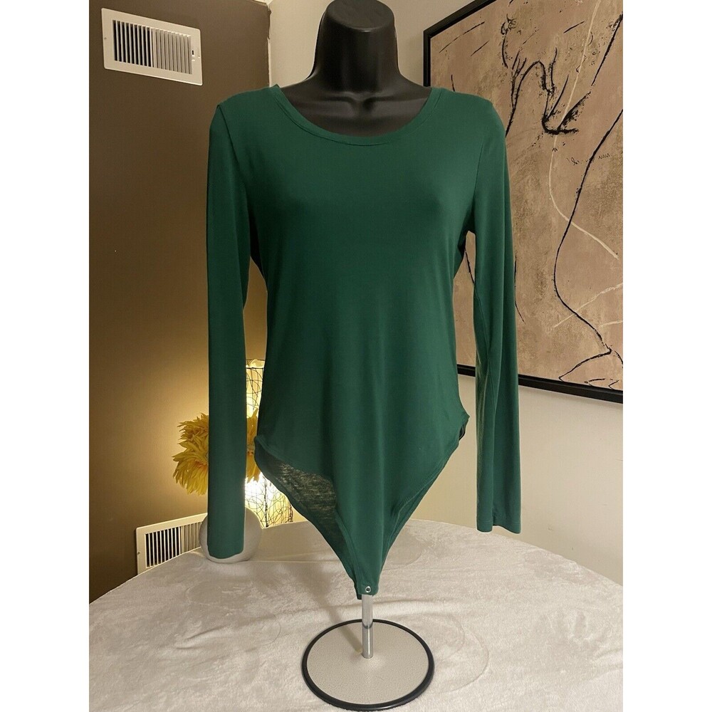 Forever 21 Green Bodysuit. Long Sleeves. Size Large